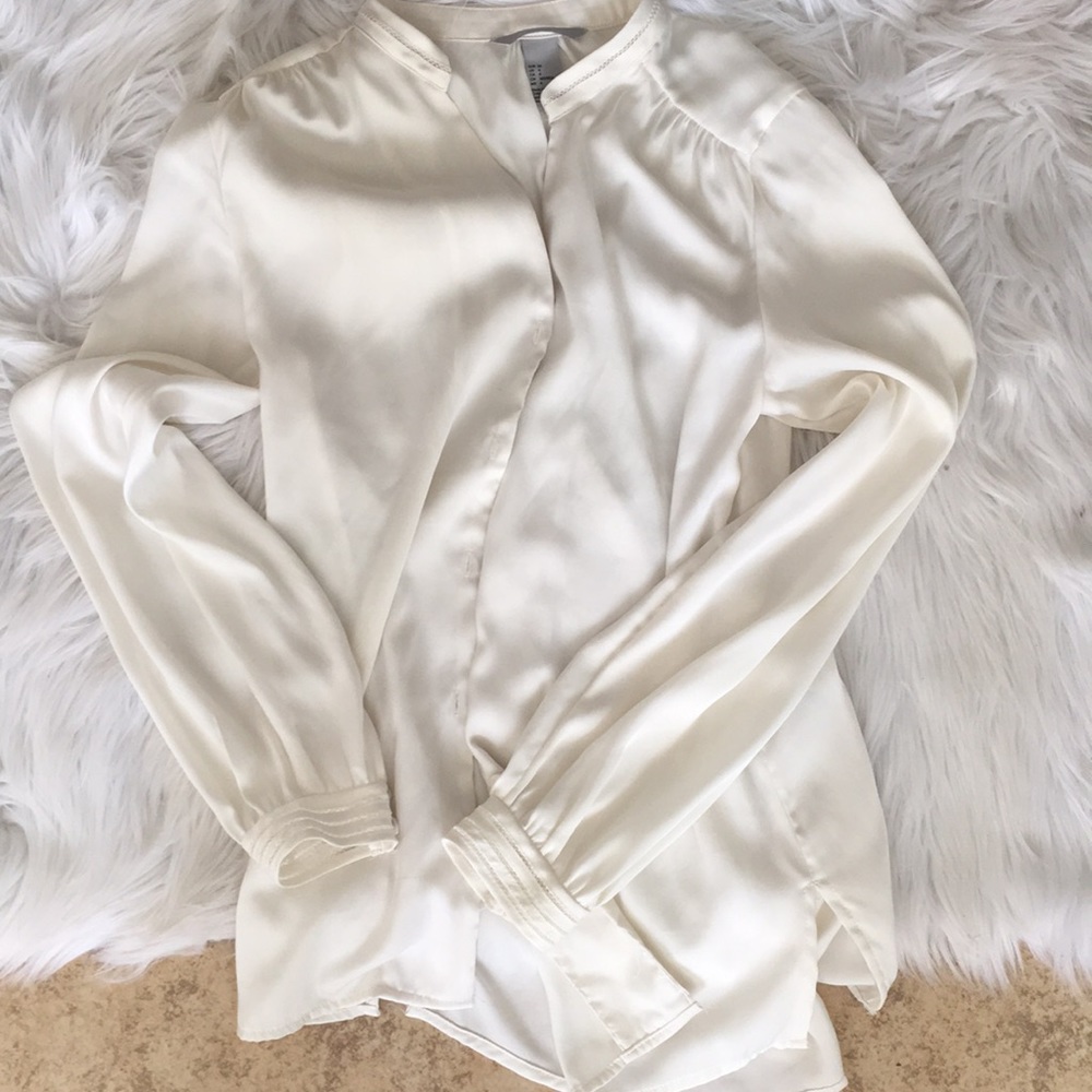 H&M silky button down shirt
